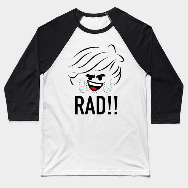 REX (Radical Emmet Xtreme) Baseball T-Shirt by Randomart